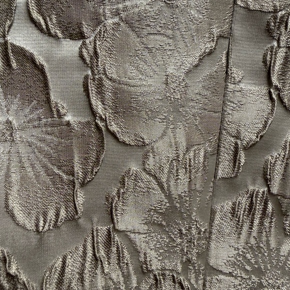 Calvin Klein Women's Dress Coat silver Silver Ties On Side Size 4 EUC Beautiful - Picture 12 of 15